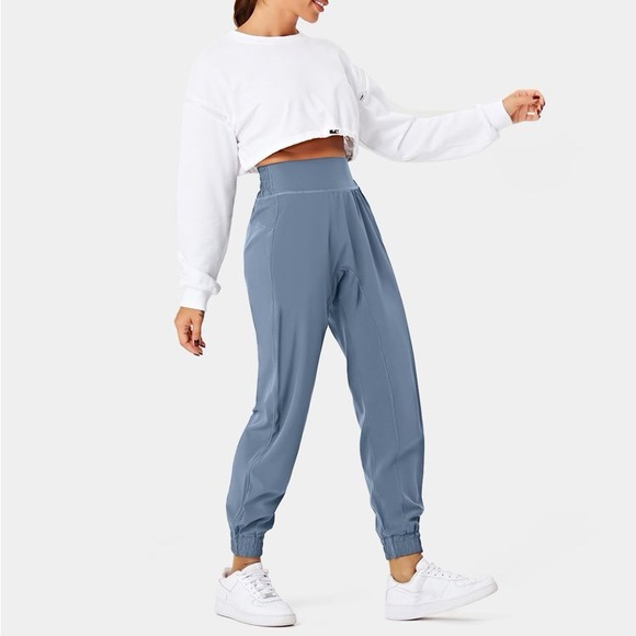 HALARA | High Waisted Elastic Waistband Casual Joggers - Picture 5 of 6